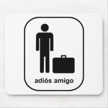 adios_amigo_Black Tapis De Souris