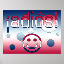 ¡ Adiós ! Le drapeau de l'Amérique colore l'art de Posters