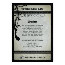 Admettez deux la carte vintage de clôture de Showb Bristols Personnalisés