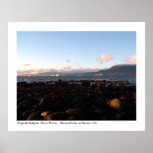 Admission de Burrard au coucher du soleil (48) Affiche