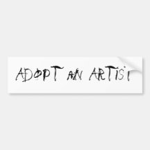 Adoptez un artiste adhésifs pour voiture
