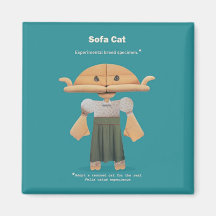 ADOPTEZ UN CAT SECOURU ! MAGNETS POUR RÉFRIGÉRATEUR
