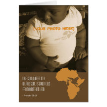 Adoption africaine - cartes de faire-part