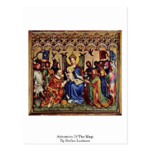 Adoration des Magi par Stefan Lochner Cartes Postales