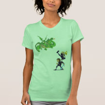 Adrianna et dragon de combat de Rebecca par Nino T-shirt