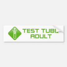 Adulte de tube à essai autocollants pour voiture