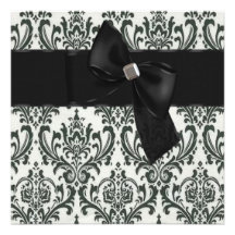 Affaire de cravate noire invitations personnalisables