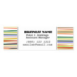 Affaires classiques colorées cartes de visite personnelles