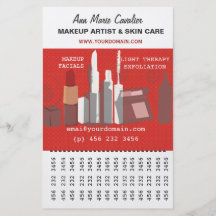 Affaires de maquilleur de beauté de mode tract customisé