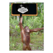 Affaires de singe de Las Vegas - la partie de céli Cartes De Vœux