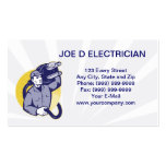 affaires électriques de travailleur de monteur de  carte de visite