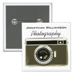Affaires grises de photographie d'appareil-photo badge