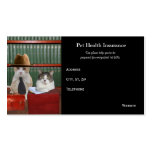 Affaires personnalisables drôles d'animal familier cartes de visite personnelles