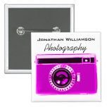 Affaires roses de photographie d'appareil-photo pin's