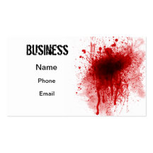 Affaires sanglantes cartes de visite personnelles