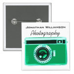 Affaires vertes de photographie d'appareil-photo badge