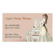 Affaires vintages de boutique de magasin d'article carte de visite