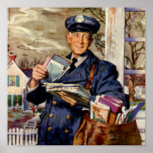 Affaires vintages, livraison de transporteur de co affiches