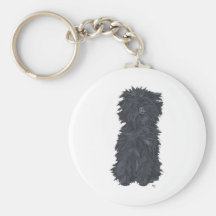 Affenpinscher se reposant porte-clé