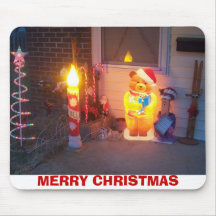 Affichage de Noël sur le porche, JOYEUX NOËL Tapis De Souris