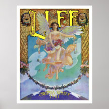 Affiche 1901 de couverture de magazine de la vie d