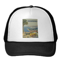 Affiche 1920 de Sanremo Casquette