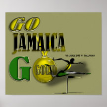 Affiche 2012 de fan de la Jamaïque d'équipe de Jeu