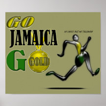 Affiche 2012 de fan de la Jamaïque d'équipe de Jeu