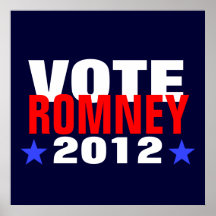 Affiche 2012 de Romney de vote