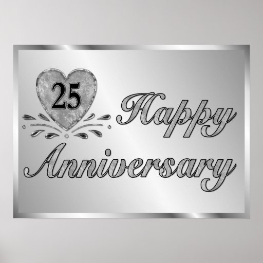 Affiche - 25ème anniversaire - argent