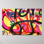 affiche abstraite d'arrière - plan de graffiti