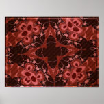 Affiche abstraite de rouge