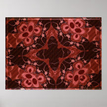 Affiche abstraite de rouge