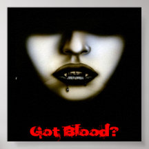 Affiche affamée de vampire