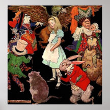 Affiche Alice de toile au pays des merveilles