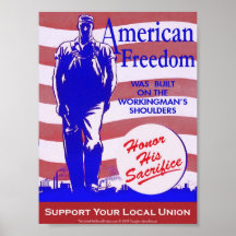 Affiche américaine de liberté