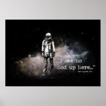 Affiche athée.  Je ne vois aucun dieu ici