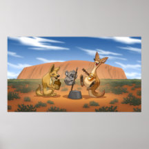 Affiche australienne de bande de cruche
