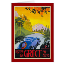 Affiche automatique de vacances d'en de Grece de L Carte De Vœux