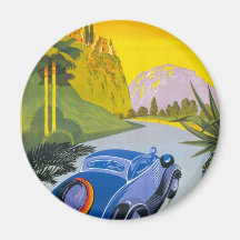 Affiche automatique de vacances d'en de Grece de L Magnets Pour Réfrigérateur