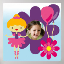 Affiche blonde faite sur commande de ballerine