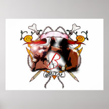 Affiche brutale de "boxe" de Muse