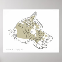 Affiche canadienne/copie de chien esquimau