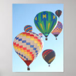 Affiche chaude de ballons à air