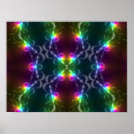 Affiche colorée de lumières