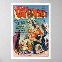 affiche comique de la science-fiction de 14,95