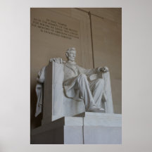 Affiche commémorative de Washington DC d'Abraham L