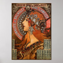 Affiche/copie : Mucha - "Savonnerie de Bagnolet "