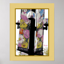 Affiche - courrier de lampe de West End