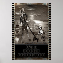 Affiche d'abduction de cabot